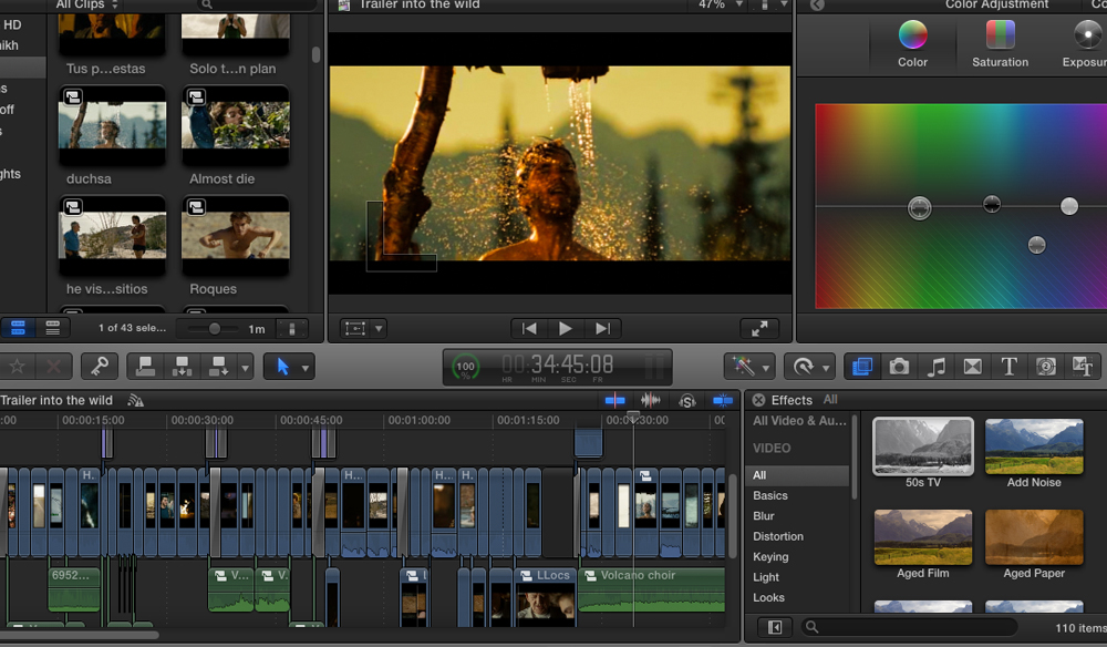 Editando con mi mac una escena de un videojuego
