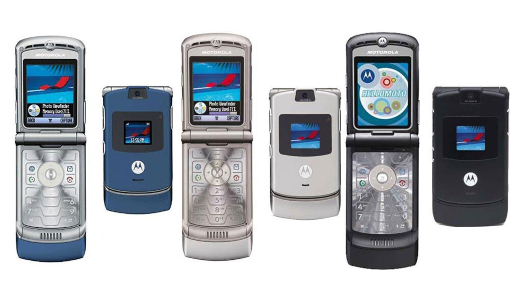 Diferentes modelos de motorola razr v3