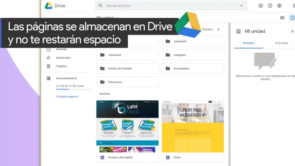 Se almacenan en Google Drive