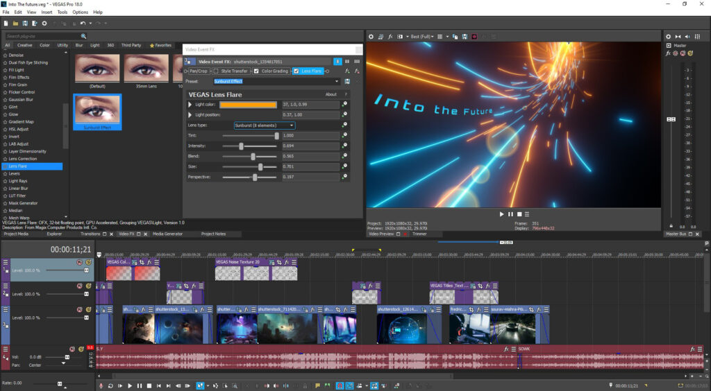 Haciendo efectos especiales para un introduccion de un video