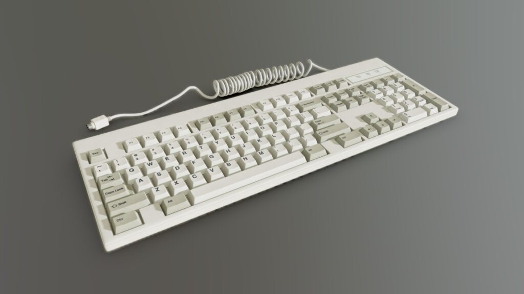 los teclados de pc de antes son únicos gracias a su diseño robusto, mecanismos de teclas y contribuciones a la ergonomía de los de ahora.