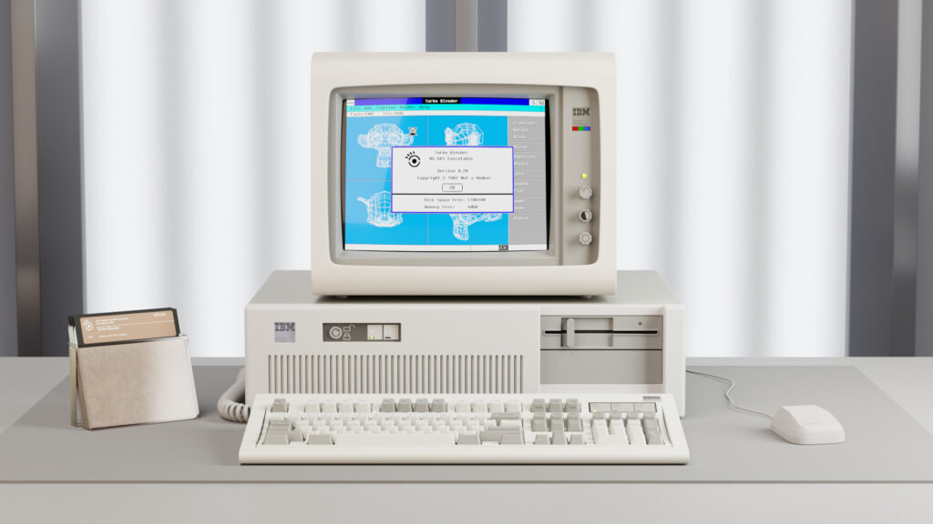 Aunque hoy el beige lo vemos un color anticuado y aburrido para los ordenadores, en los años ochenta y noventa era algo común y aceptado.