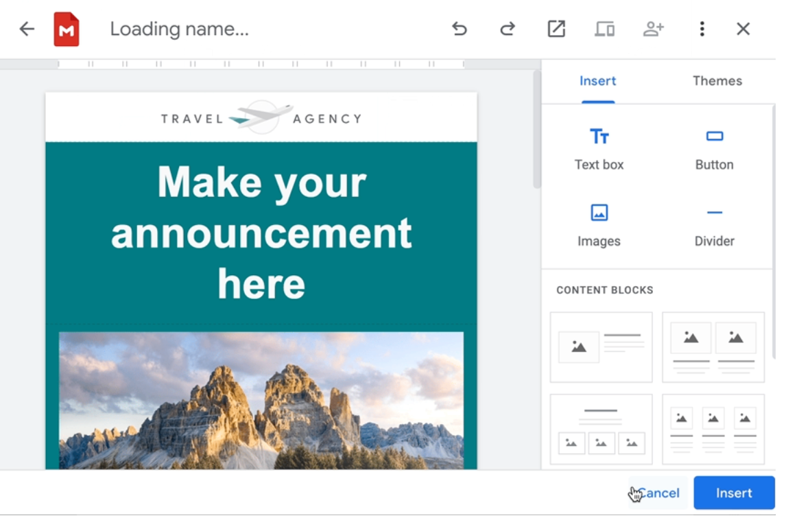 Google Workspace presenta una innovadora herramienta de edición de diseños para crear campañas de correo electrónico personalizadas