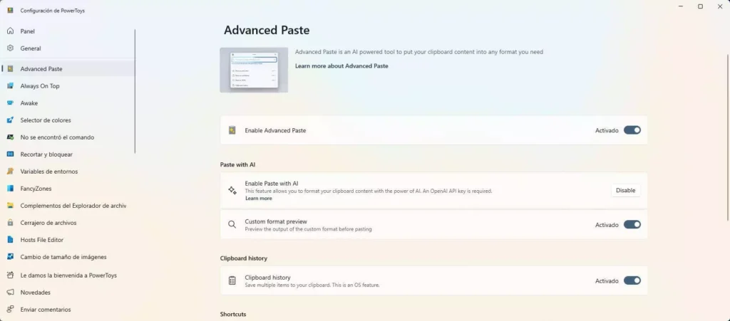 Descubre cómo la Inteligencia Artificial se integra en Microsoft PowerToys con la nueva herramienta Advanced Paste