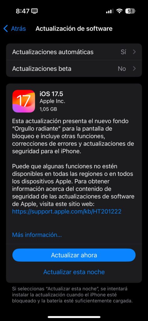Descubre las novedades de iOS 17.5 para iPhone e iPad, incluyendo la descarga de apps vía web en la UE, notificaciones de rastreo