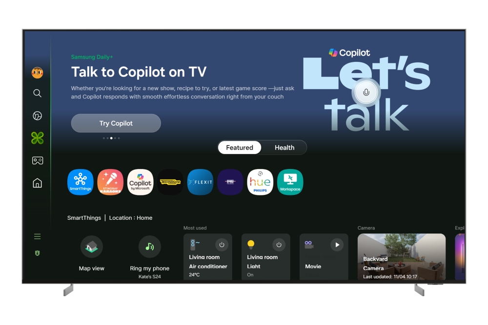 Samsung incorpora Microsoft Copilot a sus televisores y Smart Monitors de 2025