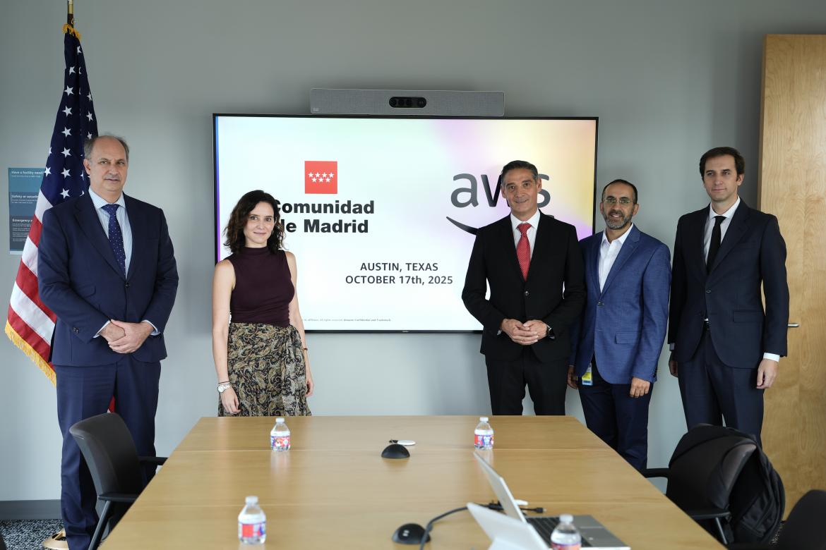 Díaz Ayuso anuncia en Texas Madrid AWS Futuro IA Builders Lab 2028