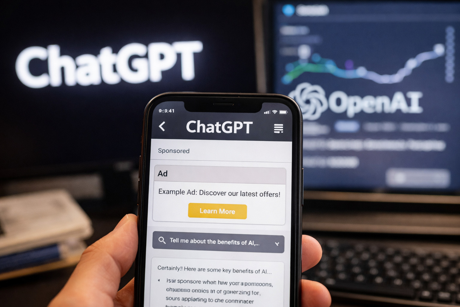 Poniendo a prueba anuncios en ChatGPT