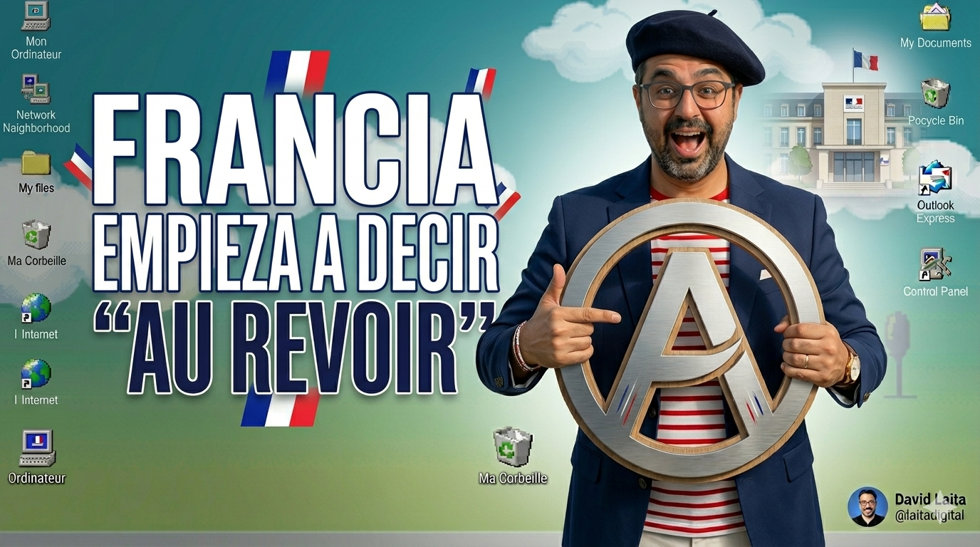 Francia empieza a decir «au revoir» a Windows: su plan para borrar a Microsoft, Google y Amazon de la Administración
