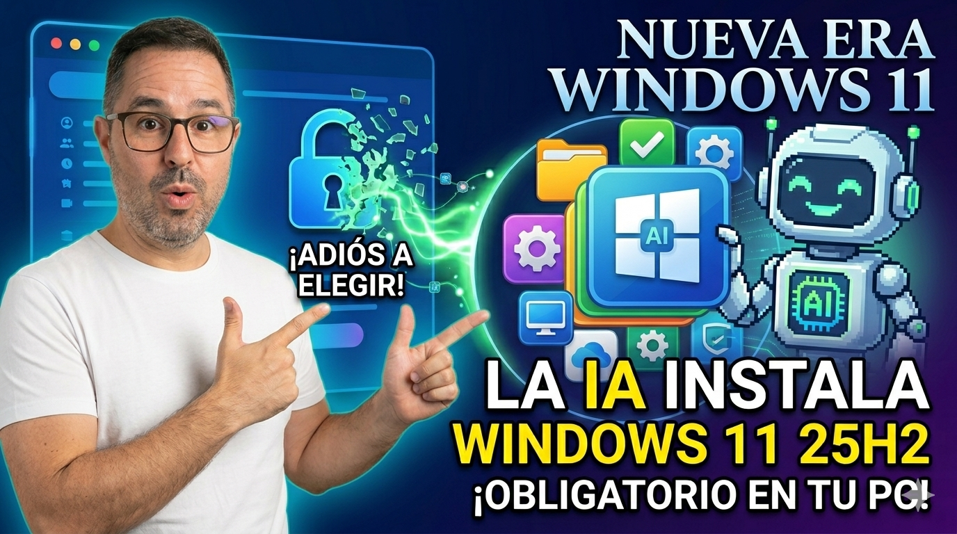 Dile adiós a elegir: Microsoft decide que una IA instale Windows 11 25H2 en tu PC sí o sí
