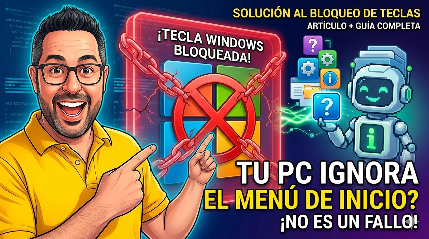 Tu tecla de Windows no funciona? Solución