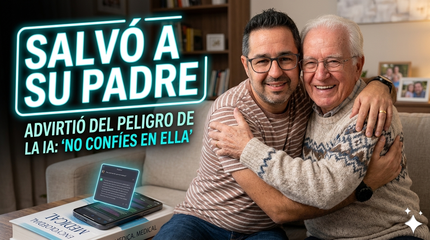 Salvó a su padre con la ayuda de ChatGPT y advierte del peligro de hacer caso a la IA: «No confíes en ella»