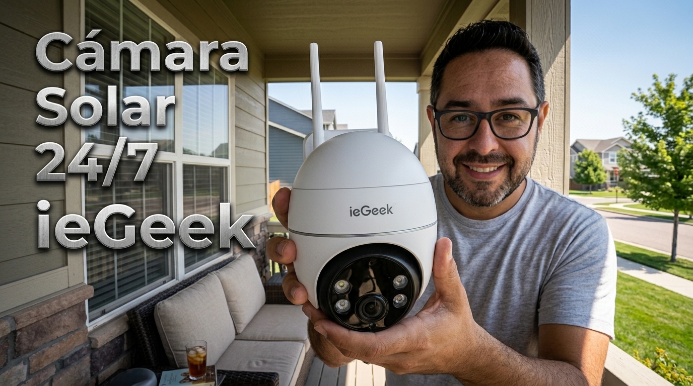 He probado la cámara solar ieGeek S7 (AOV): ¿vale la pena para vigilar tu casa sin cables?