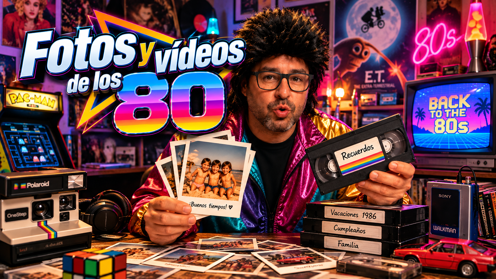 Viaja a los 80: Transforma tus fotos y vídeos con IA (fácil)