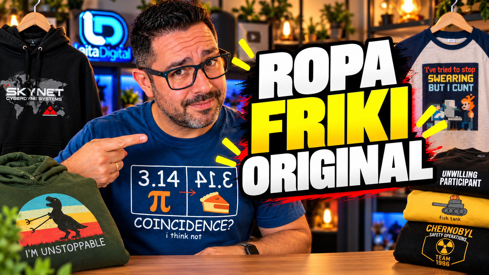 Las mejores camisetas y sudaderas frikis de tecnología (con un 25 % de descuento)